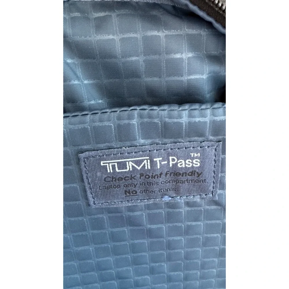 TUMI Arrive T Pass Kennedy Expandable Black nylon/leather laptop bag 25641D